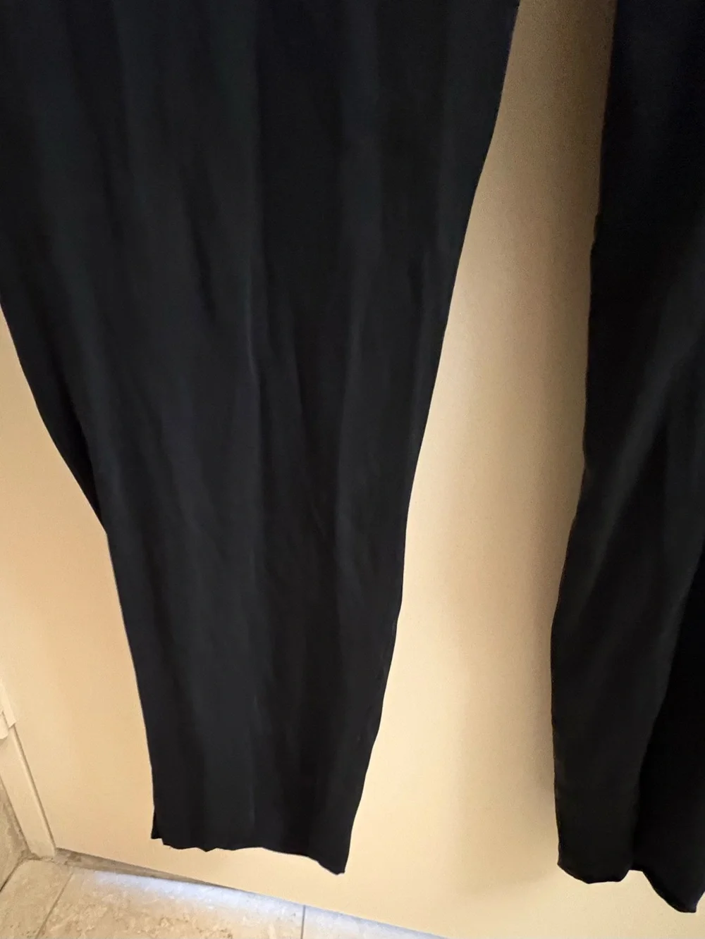 Catherine Malandrino Black 95% Silk Cowl Neck Jumpsuit - Size 14